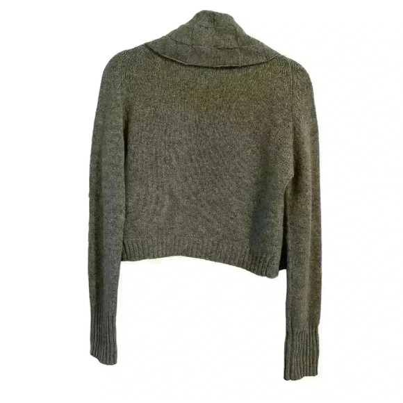 Pure Amici Cardigan Cashmere‎ Y2K Open Front Waterfall Basketweave Size Small - Picture 2 of 8